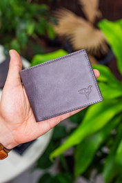 Zoozie Bags Chapel Cartera de Piel para Hombre Color Gris